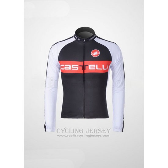 2011 Cycling Jersey Castelli Black Long Sleeve and Bib Tight