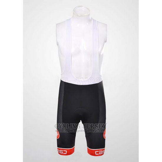 2011 Cycling Jersey Castelli Black and White Short Sleeve and Bib Short