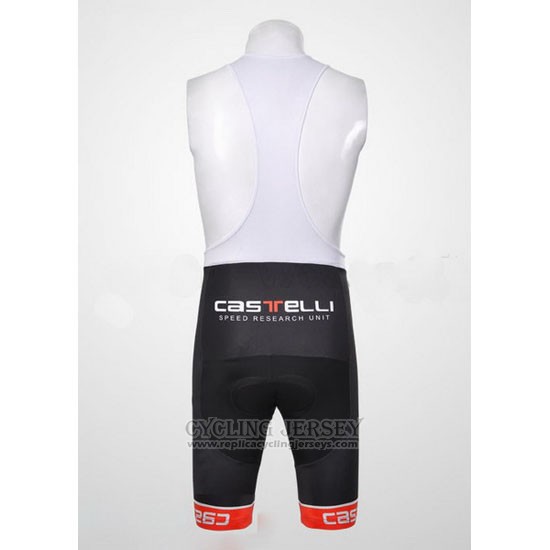 2011 Cycling Jersey Castelli Black and White Short Sleeve and Bib Short