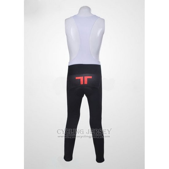 2011 Cycling Jersey Castelli Gray and Orange Long Sleeve and Bib Tight