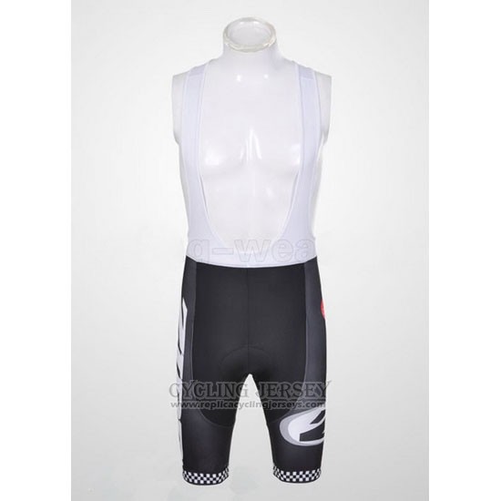 2011 Cycling Jersey Castelli White and Black Short Sleeve and Bib Short