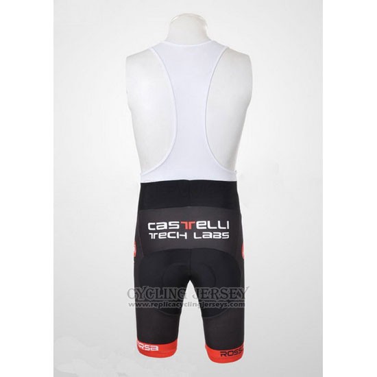 2011 Cycling Jersey Castelli White and Orange Short Sleeve and Bib Short