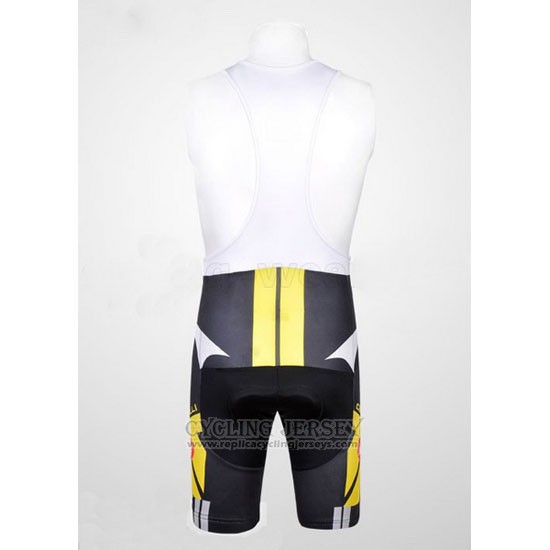 2011 Cycling Jersey Castelli Yellow and Black Short Sleeve and Bib Short