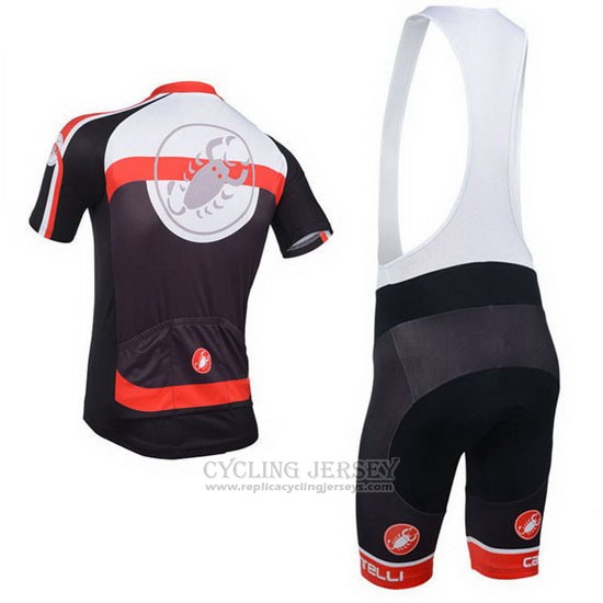 2013 Cycling Jersey Castelli Black Short Sleeve and Bib Short