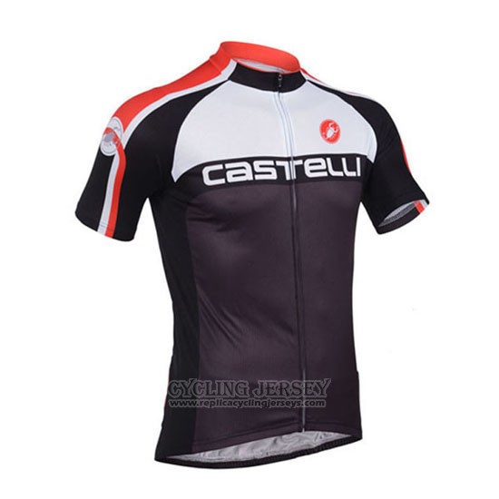 2013 Cycling Jersey Castelli Black Short Sleeve and Bib Short
