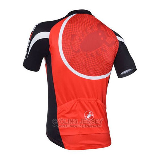 2013 Cycling Jersey Castelli Black and Red Short Sleeve and Bib Short