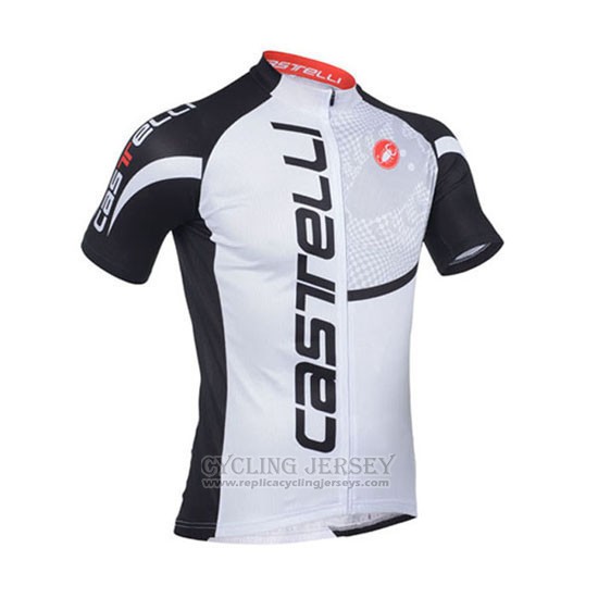 2013 Cycling Jersey Castelli Black and White Short Sleeve and Bib Short