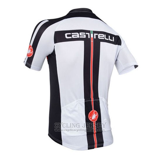 2013 Cycling Jersey Castelli White Short Sleeve and Bib Short