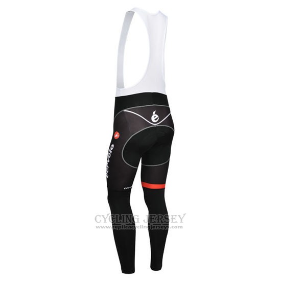 2013 Cycling Jersey Cervelo White and Black Long Sleeve and Bib Tight