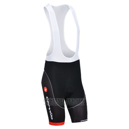 2013 Cycling Jersey Cervelo White and Black Short Sleeve and Bib Short