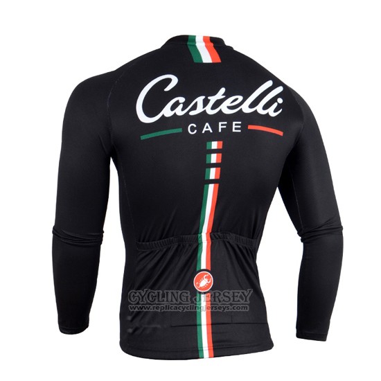2014 Cycling Jersey Castelli Black Long Sleeve and Bib Tight