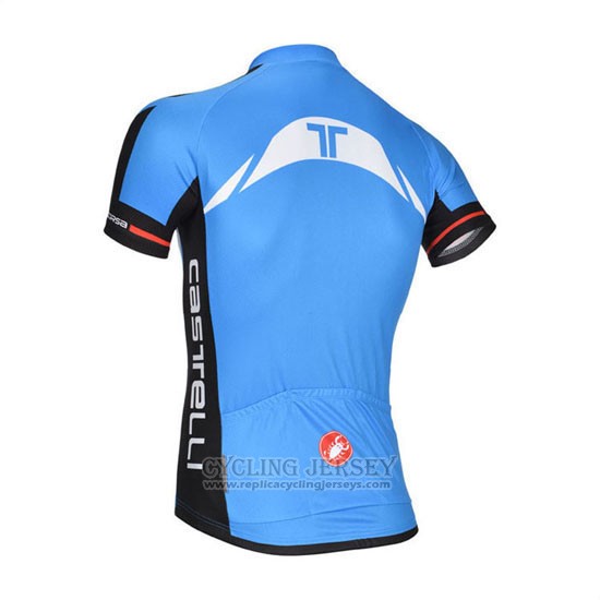 2014 Cycling Jersey Castelli Blue and Black Short Sleeve and Bib Short