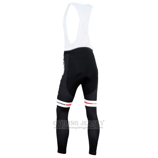 2014 Cycling Jersey Castelli Red Sky Blue Long Sleeve and Bib Tight