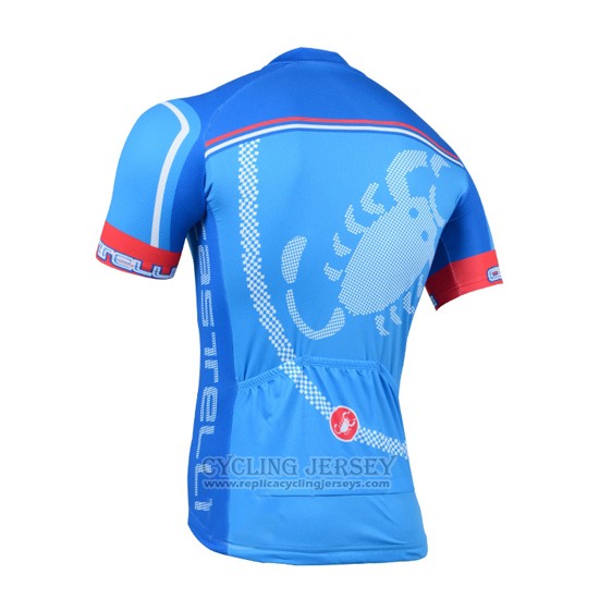 2014 Cycling Jersey Castelli Sky Blue Short Sleeve and Bib Short