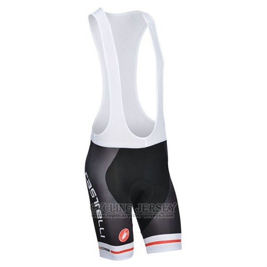 2014 Cycling Jersey Castelli White Short Sleeve and Bib Short