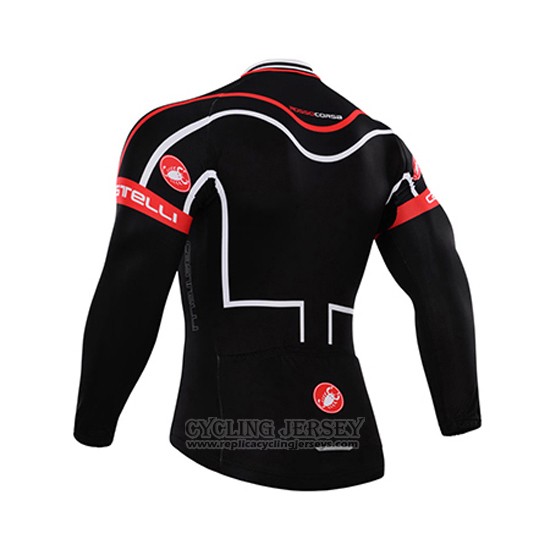 2015 Cycling Jersey Castelli Black Long Sleeve and Bib Tight