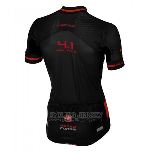 2016 Cycling Jersey Castelli Black Short Sleeve and Bib Short