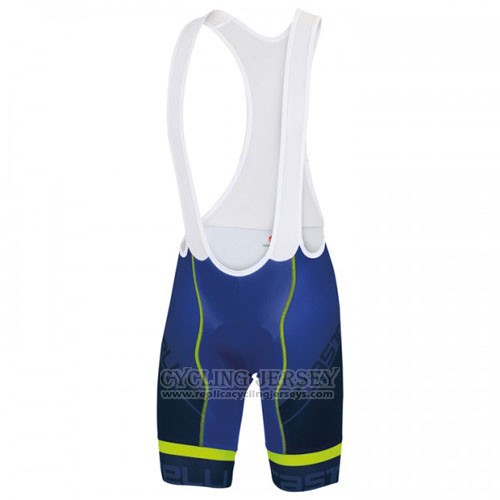 2016 Cycling Jersey Castelli Blue White Short Sleeve and Bib Short