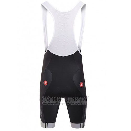 2016 Cycling Jersey Castelli Cervelo and White and Blue Short Sleeve and Bib Short