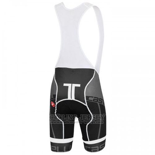 2016 Cycling Jersey Castelli White Black Short Sleeve and Bib Short
