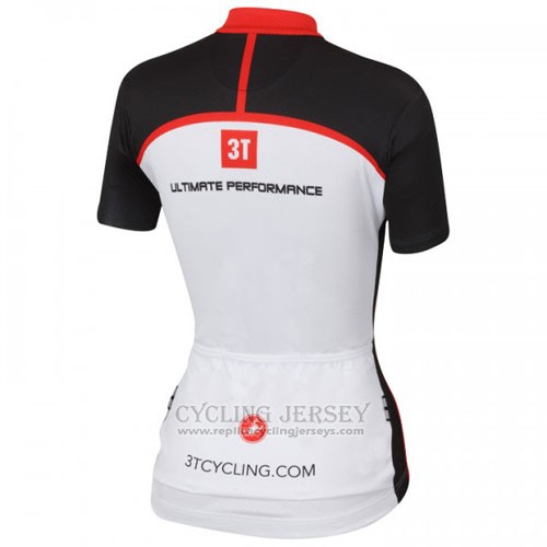 2016 Cycling Jersey Castelli White Red Short Sleeve and Bib Short