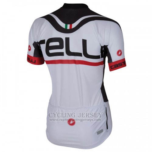 2016 Cycling Jersey Castelli White Short Sleeve and Bib Short