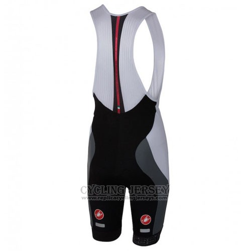 2016 Cycling Jersey Castelli White and Red Short Sleeve and Bib Short