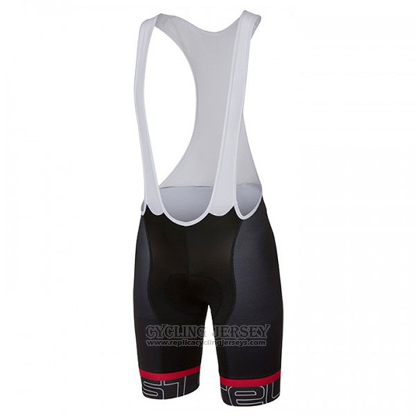 2017 Cycling Jersey Castelli Attacco Black Short Sleeve and Bib Short
