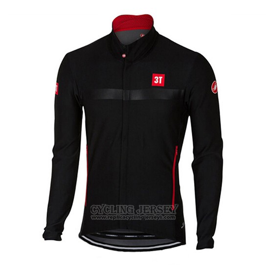 2017 Cycling Jersey Castelli Black Long Sleeve and Bib Tight