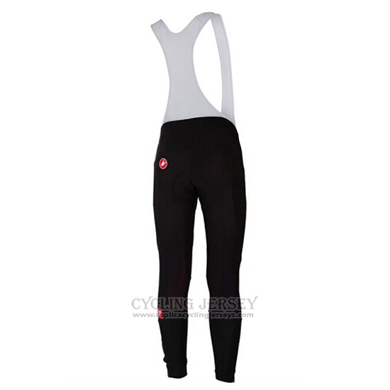 2017 Cycling Jersey Castelli Black Long Sleeve and Bib Tight
