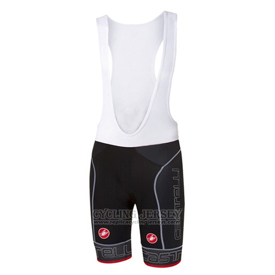 2017 Cycling Jersey Castelli Black Short Sleeve and Bib Short