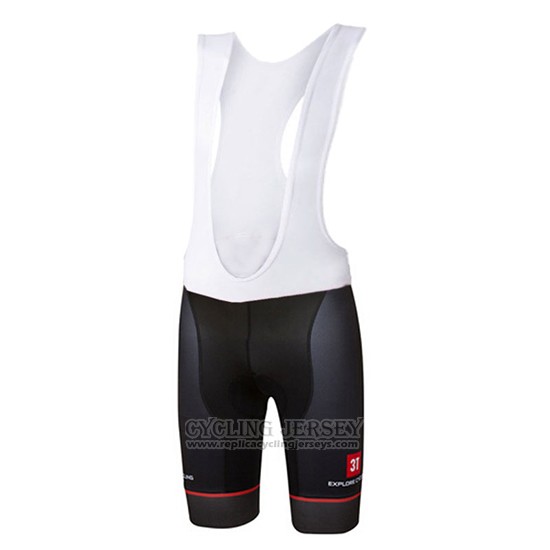 2017 Cycling Jersey Castelli Bright Black and Red Short Sleeve and Bib Short