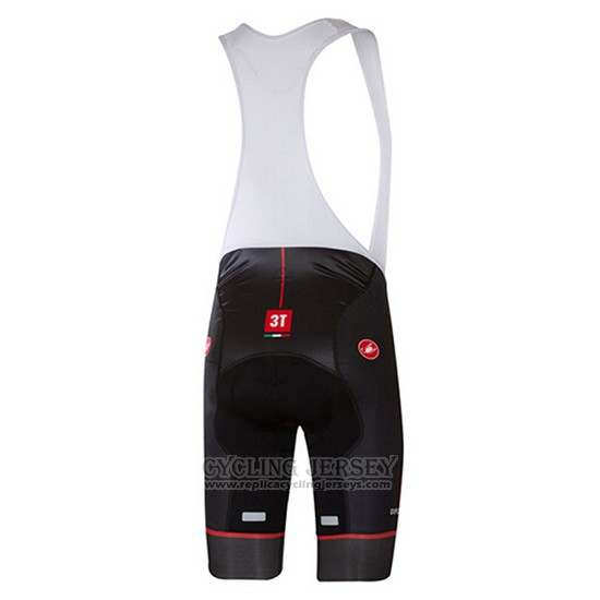 2017 Cycling Jersey Castelli Bright Black and Red Short Sleeve and Bib Short