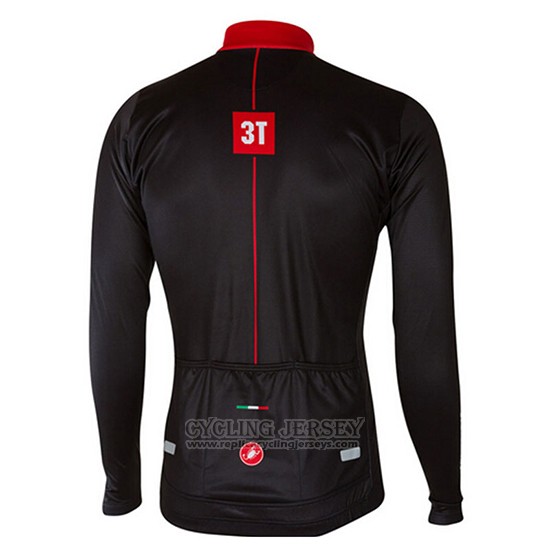 2017 Cycling Jersey Castelli Deep Black Long Sleeve and Bib Tight