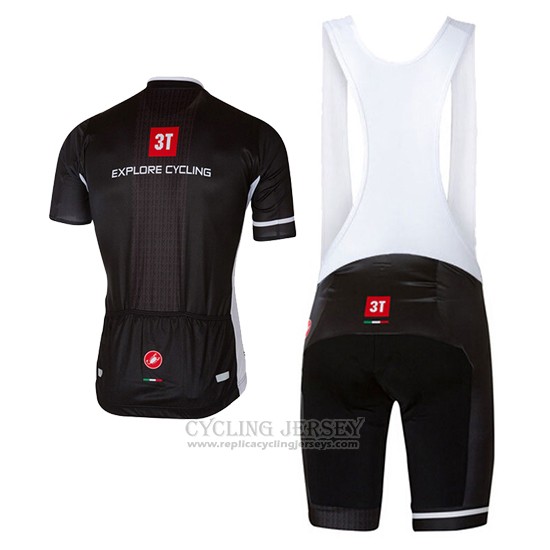 2017 Cycling Jersey Castelli Deep Black Short Sleeve and Bib Short