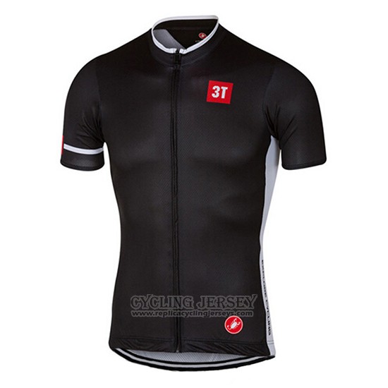 2017 Cycling Jersey Castelli Deep Black Short Sleeve and Bib Short