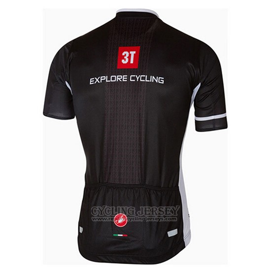 2017 Cycling Jersey Castelli Deep Black Short Sleeve and Bib Short