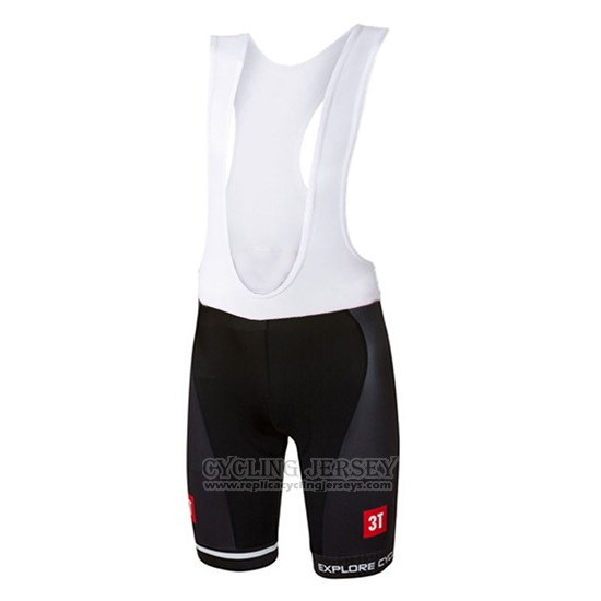 2017 Cycling Jersey Castelli Deep Black Short Sleeve and Bib Short