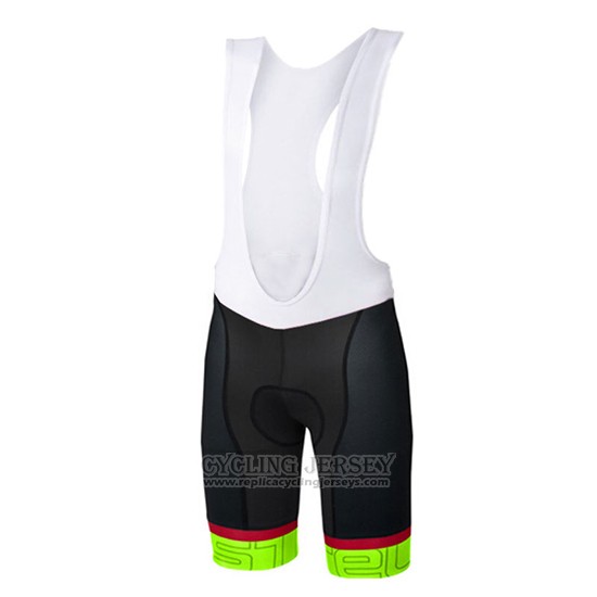2017 Cycling Jersey Castelli Green Short Sleeve and Bib Short