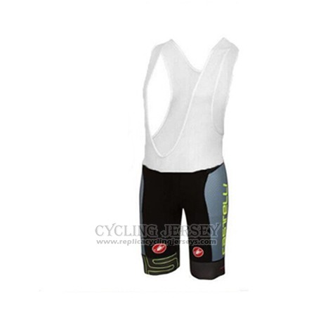 2017 Cycling Jersey Castelli Green and Black Short Sleeve and Bib Short