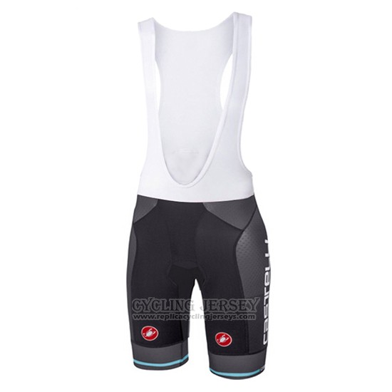 2017 Cycling Jersey Castelli Light Blue Short Sleeve and Bib Short