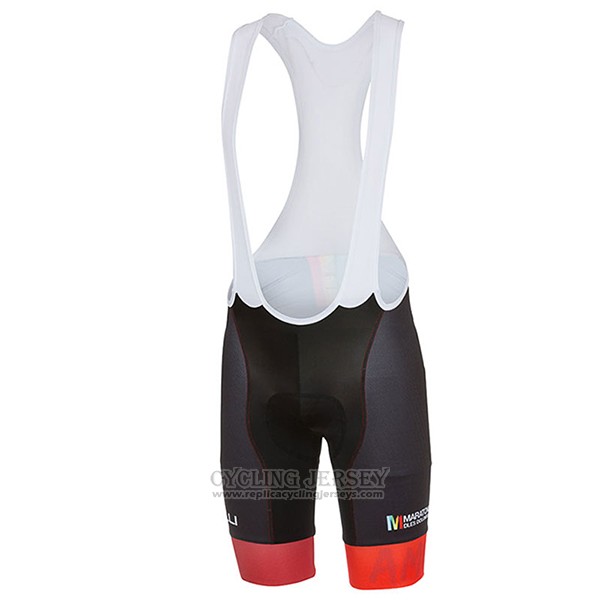 2017 Cycling Jersey Castelli Maratone Red Short Sleeve and Bib Short