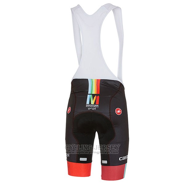 2017 Cycling Jersey Castelli Maratone Red Short Sleeve and Bib Short