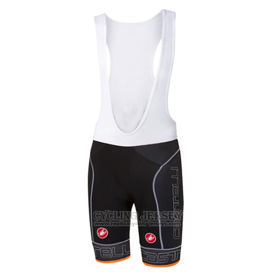 2017 Cycling Jersey Castelli Orange Short Sleeve and Bib Short