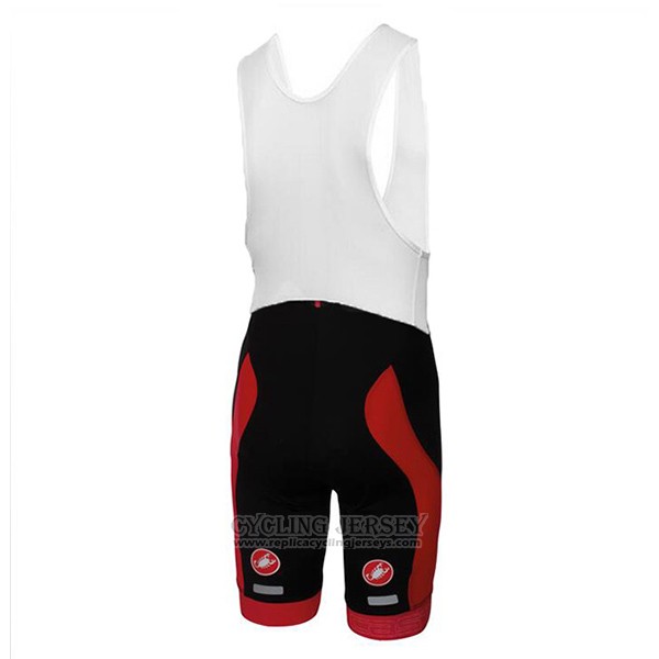 2017 Cycling Jersey Castelli White Short Sleeve and Bib Short