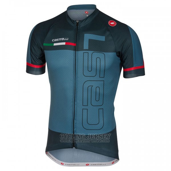 2018 Cycling Jersey Castelli Green Militare Short Sleeve and Bib Short