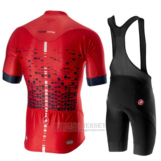 2019 Cycling Jersey Castelli Climber's 2.0 Red Short Sleeve and Overalls