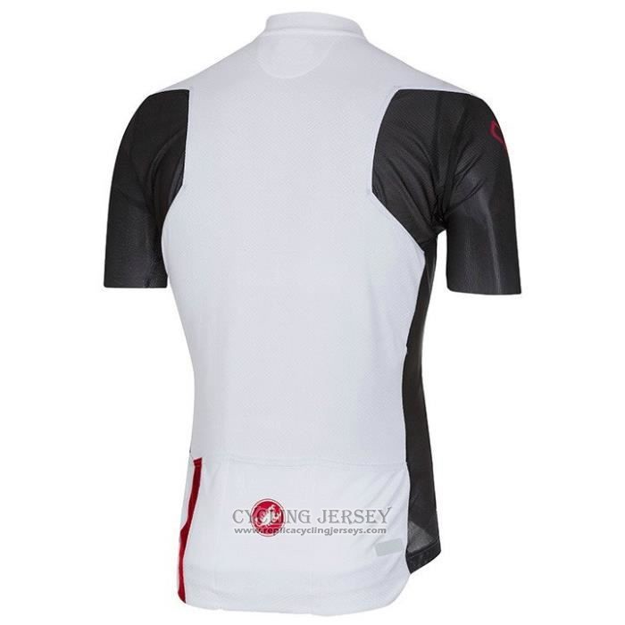 2020 Cycling Jersey Castelli Black White Red Short Sleeve And Bib Short