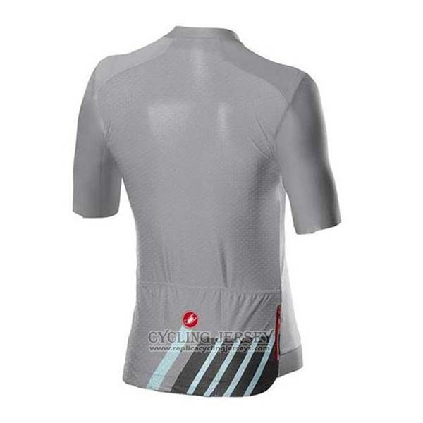 2020 Cycling Jersey Castelli Gray Black Short Sleeve And Bib Short
