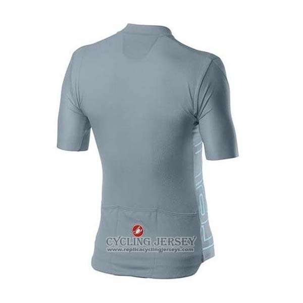2020 Cycling Jersey Castelli Gray Short Sleeve And Bib Short
